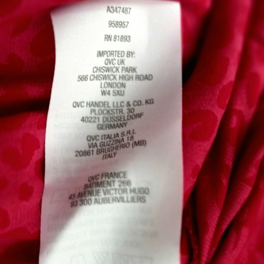 Logo Lori Goldstein pink silky look open cardigan with slash pockets siz… - Picture 7 of 10